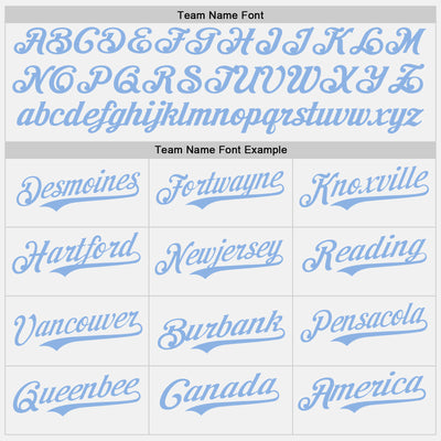 Custom White Light Blue Pinstripe Light Blue Authentic Two Tone Baseball Jersey