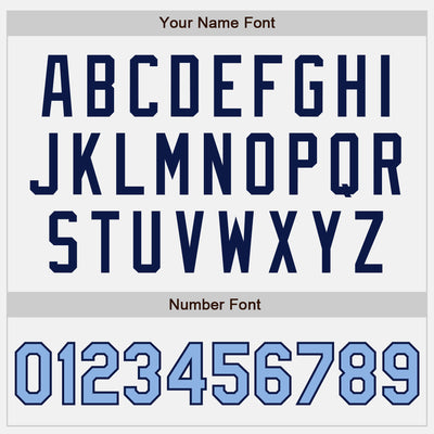 Custom White Light Blue Pinstripe Black Authentic Two Tone Baseball Jersey