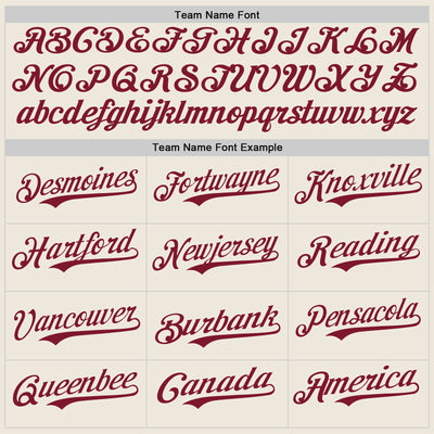 Custom Cream Crimson Pinstripe Crimson Authentic Two Tone Baseball Jersey