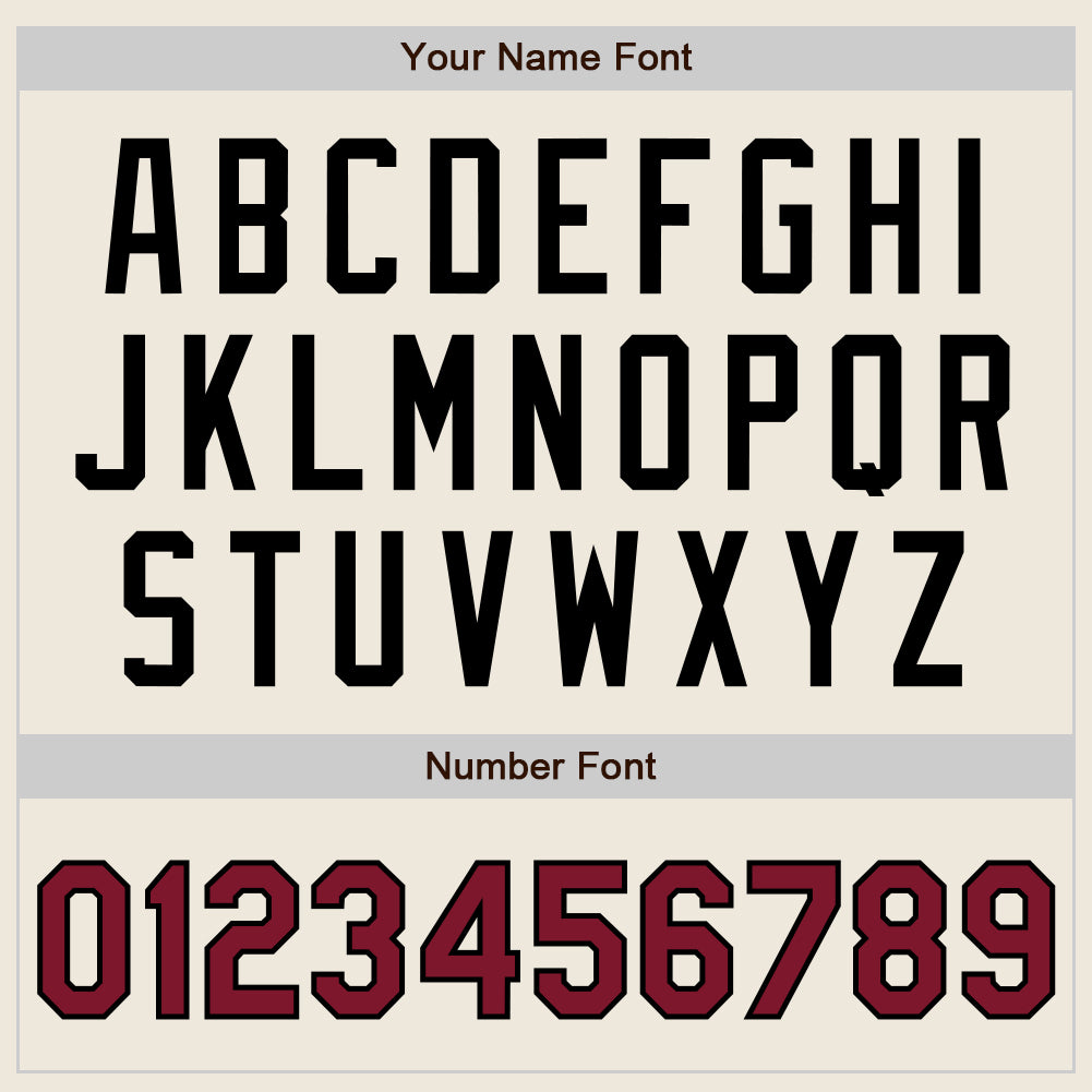 Custom Cream Crimson Pinstripe Black Authentic Two Tone Baseball Jersey