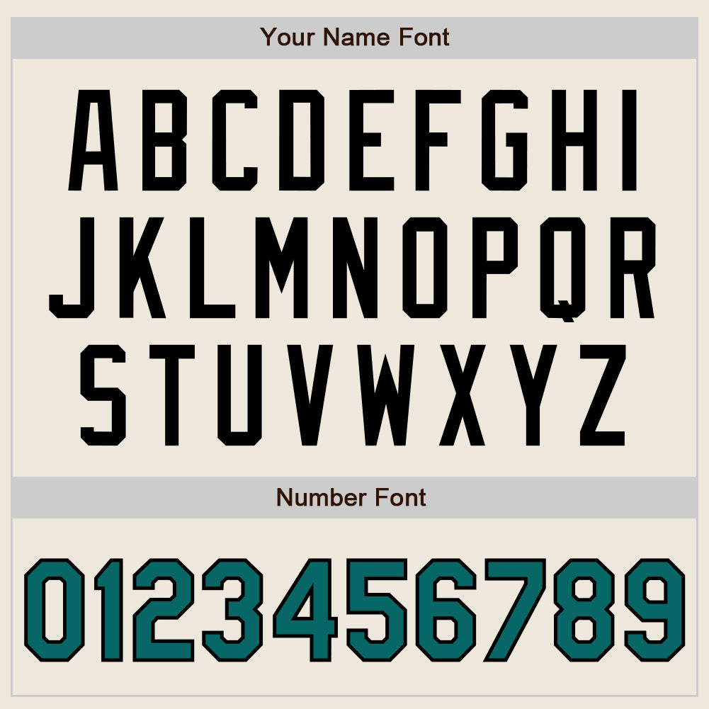 Custom Cream Teal Pinstripe Black Authentic Two Tone Baseball Jersey