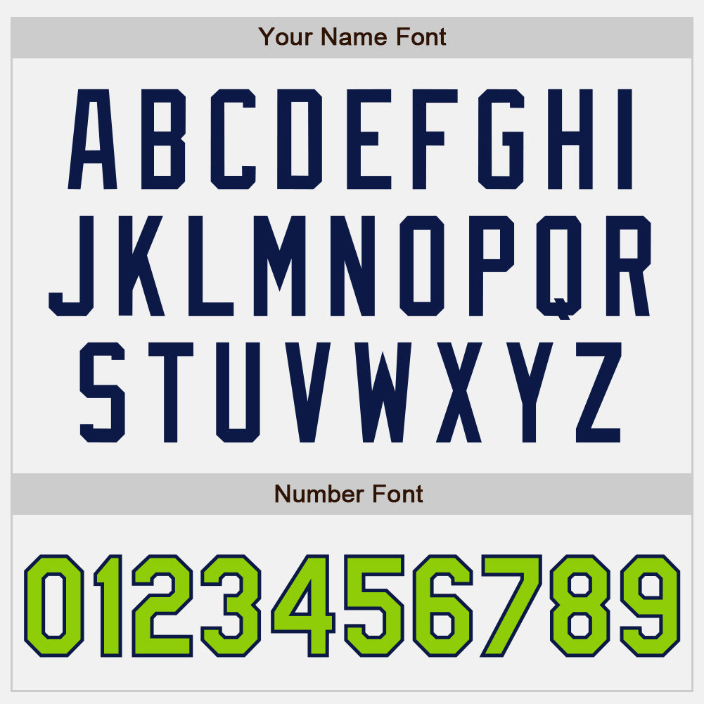 Custom White Neon Green Pinstripe Navy Authentic Two Tone Baseball Jersey