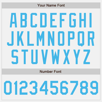 Custom White Sky Blue Pinstripe Sky Blue Authentic Two Tone Baseball Jersey