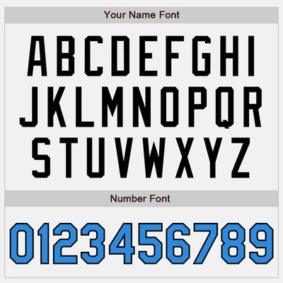 Custom White Electric Blue Pinstripe Black Authentic Two Tone Baseball Jersey