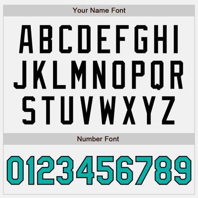 Custom White Aqua Pinstripe Black Authentic Two Tone Baseball Jersey