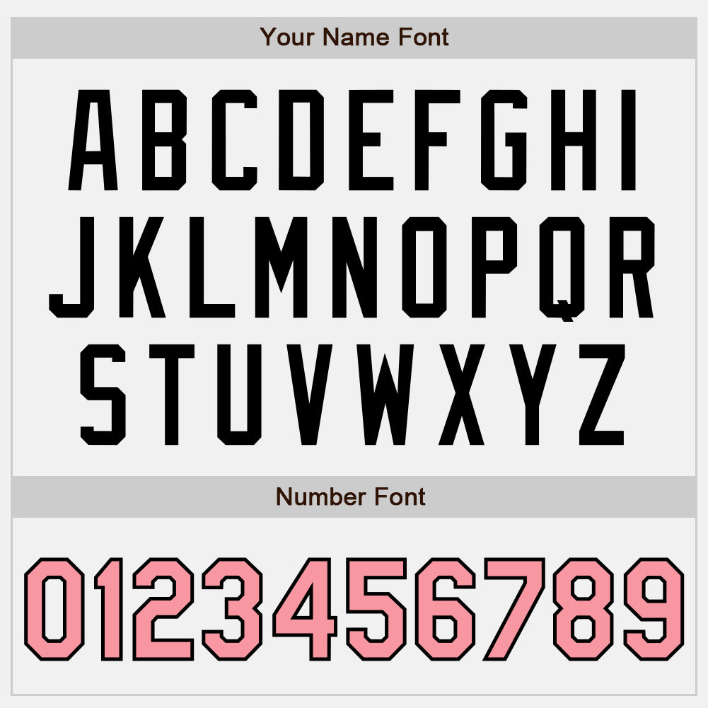 Custom White Medium Pink Pinstripe Black Authentic Two Tone Baseball Jersey