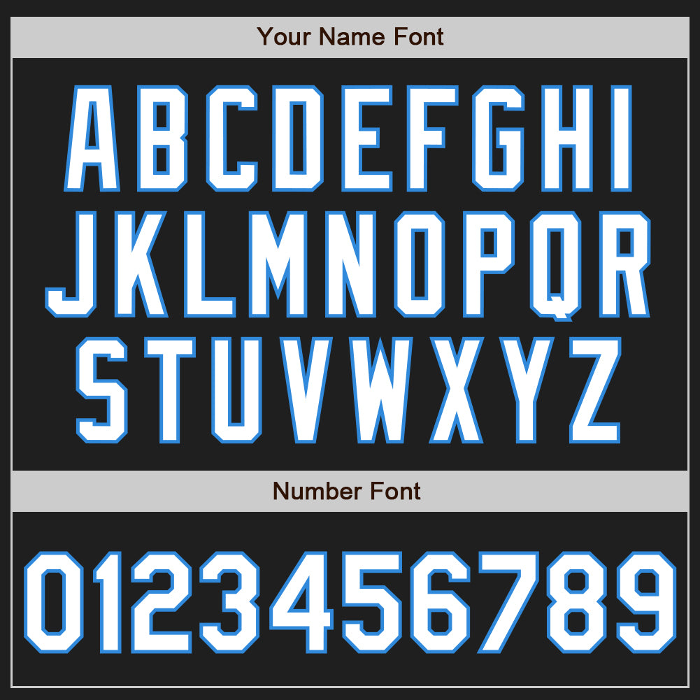 Custom Black Electric Blue Pinstripe White Authentic Two Tone Baseball Jersey