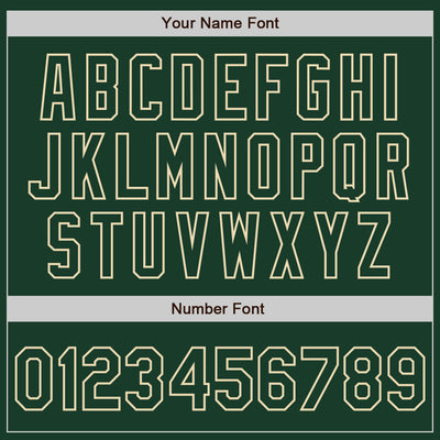 Custom Green Cream Pinstripe Cream Authentic Two Tone Baseball Jersey