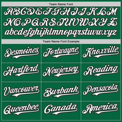 Custom Kelly Green Black Pinstripe White Authentic Two Tone Baseball Jersey