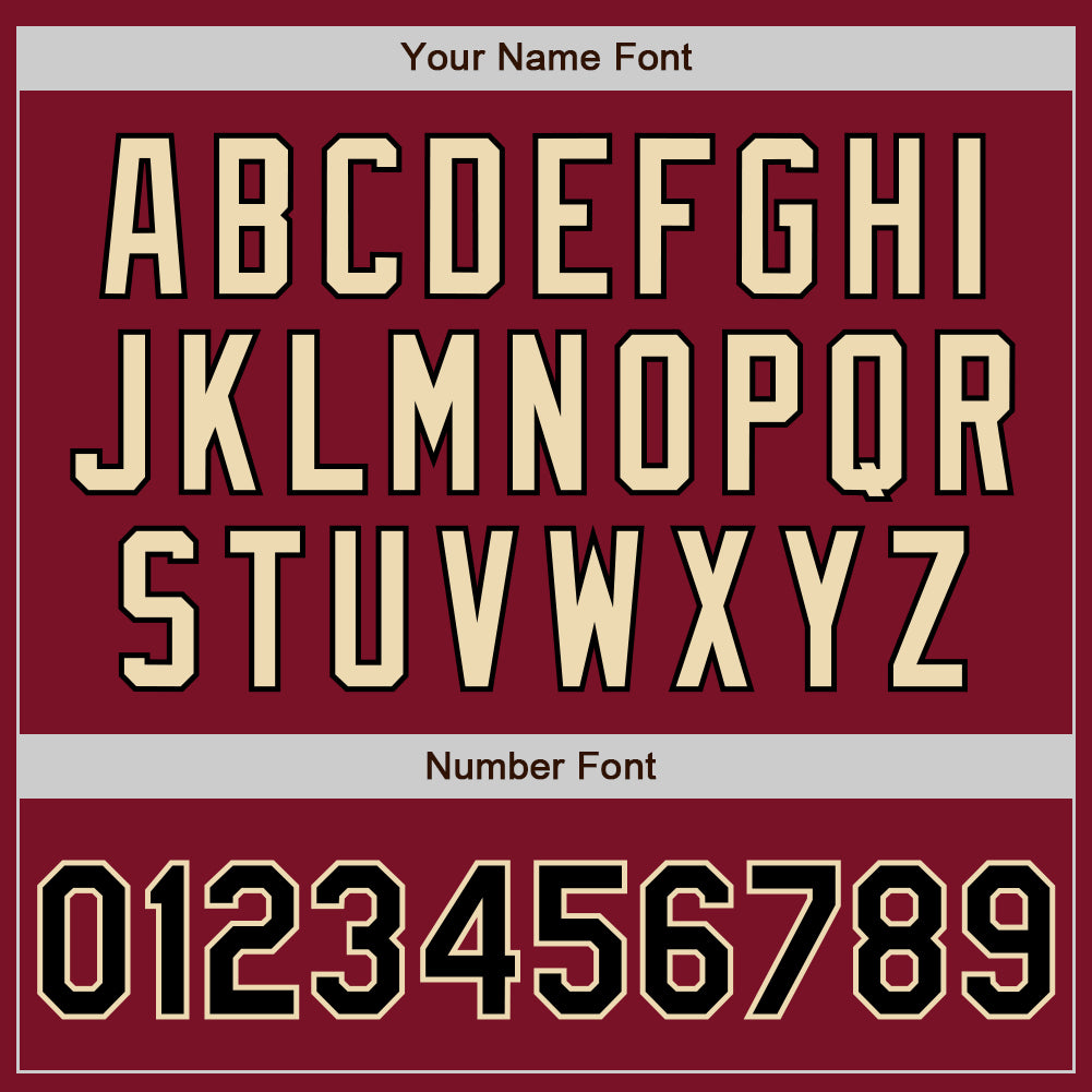 Custom Crimson Black Pinstripe Cream Authentic Two Tone Baseball Jersey