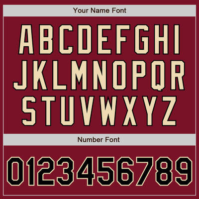 Custom Crimson Black Pinstripe Cream Authentic Two Tone Baseball Jersey