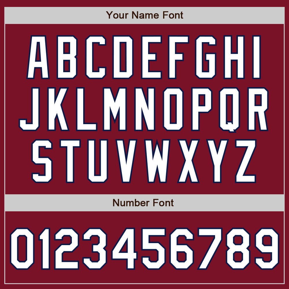 Custom Crimson Navy Pinstripe White Authentic Two Tone Baseball Jersey