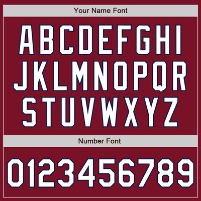 Custom Crimson Navy Pinstripe White Authentic Two Tone Baseball Jersey