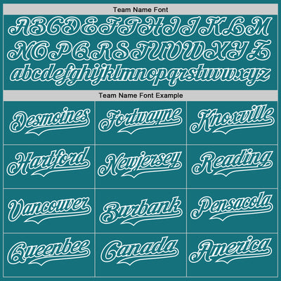 Custom Teal White Pinstripe White Authentic Two Tone Baseball Jersey