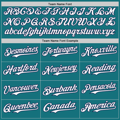 Custom Teal Navy Pinstripe White Authentic Two Tone Baseball Jersey
