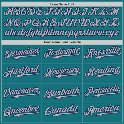 Custom Teal Navy Pinstripe Gray Authentic Two Tone Baseball Jersey