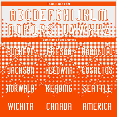 Custom Orange White Geometric Shape Sublimation Volleyball Uniform Jersey