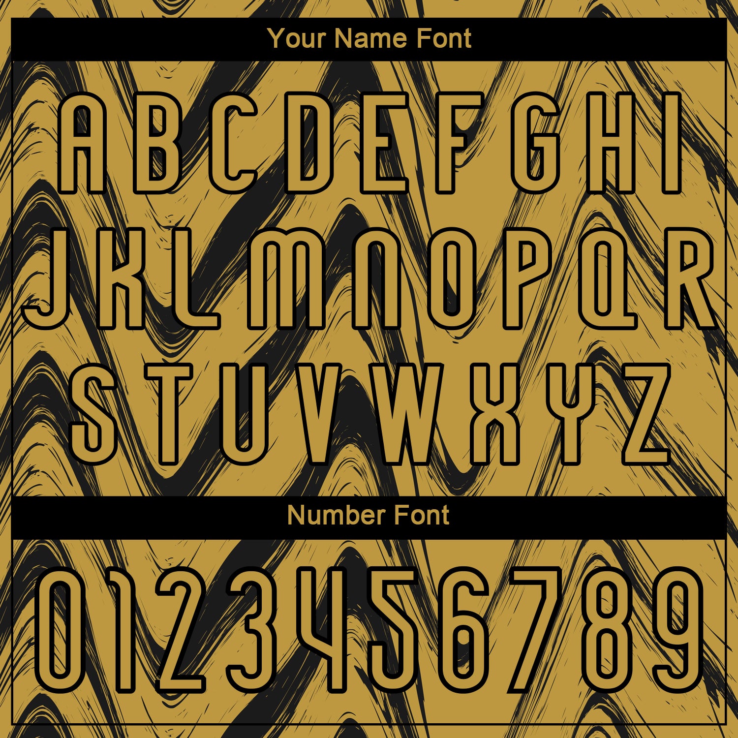 Custom Old Gold Black Fluid Sublimation Volleyball Uniform Jersey