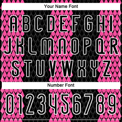 Custom Black Pink-White Geometric Shape Sublimation Volleyball Uniform Jersey