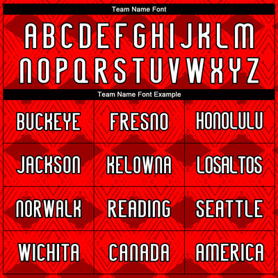 Custom Red White-Black Geometric Shape Sublimation Volleyball Uniform Jersey