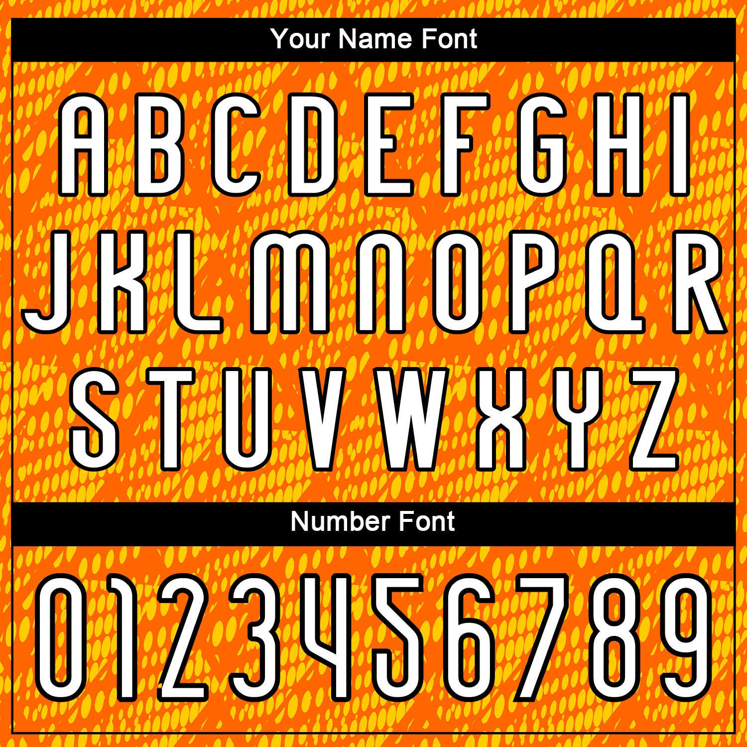 Custom Orange White-Black Lines And Dots Sublimation Volleyball Uniform Jersey