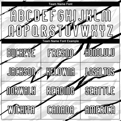 Custom White Black Abstract Brush Sublimation Volleyball Uniform Jersey