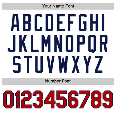 Custom White Navy Pinstripe Red Authentic Sleeveless Baseball Jersey