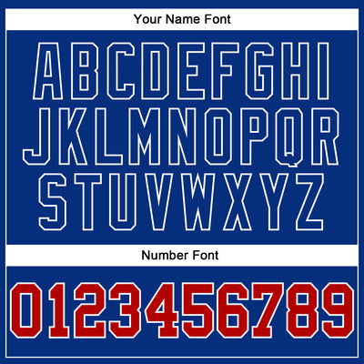 Custom White Red-Royal Authentic Football Jersey