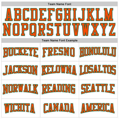 Custom White Orange-Kelly Green Authentic Football Jersey