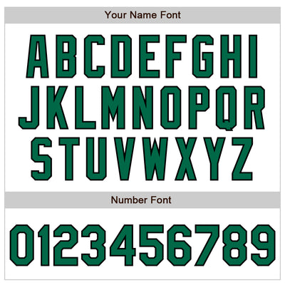 Custom White Kelly Green-Black Authentic Baseball Jersey