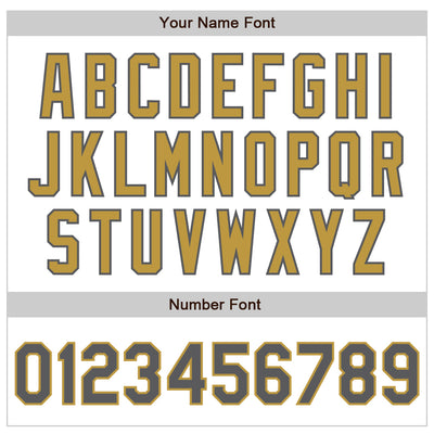 Custom White Steel Gray-Old Gold Authentic Baseball Jersey