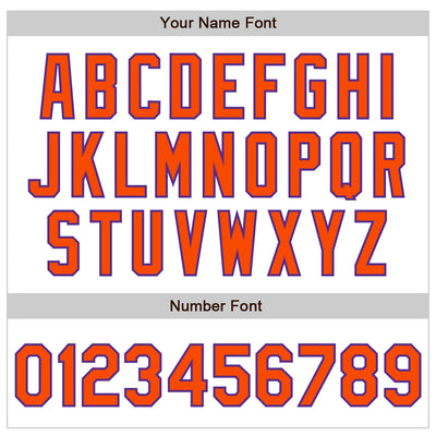 Custom White Orange-Purple Authentic Baseball Jersey