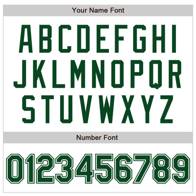 Custom White Green Authentic Baseball Jersey