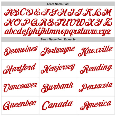 Custom White Red Authentic Throwback Basketball Jersey