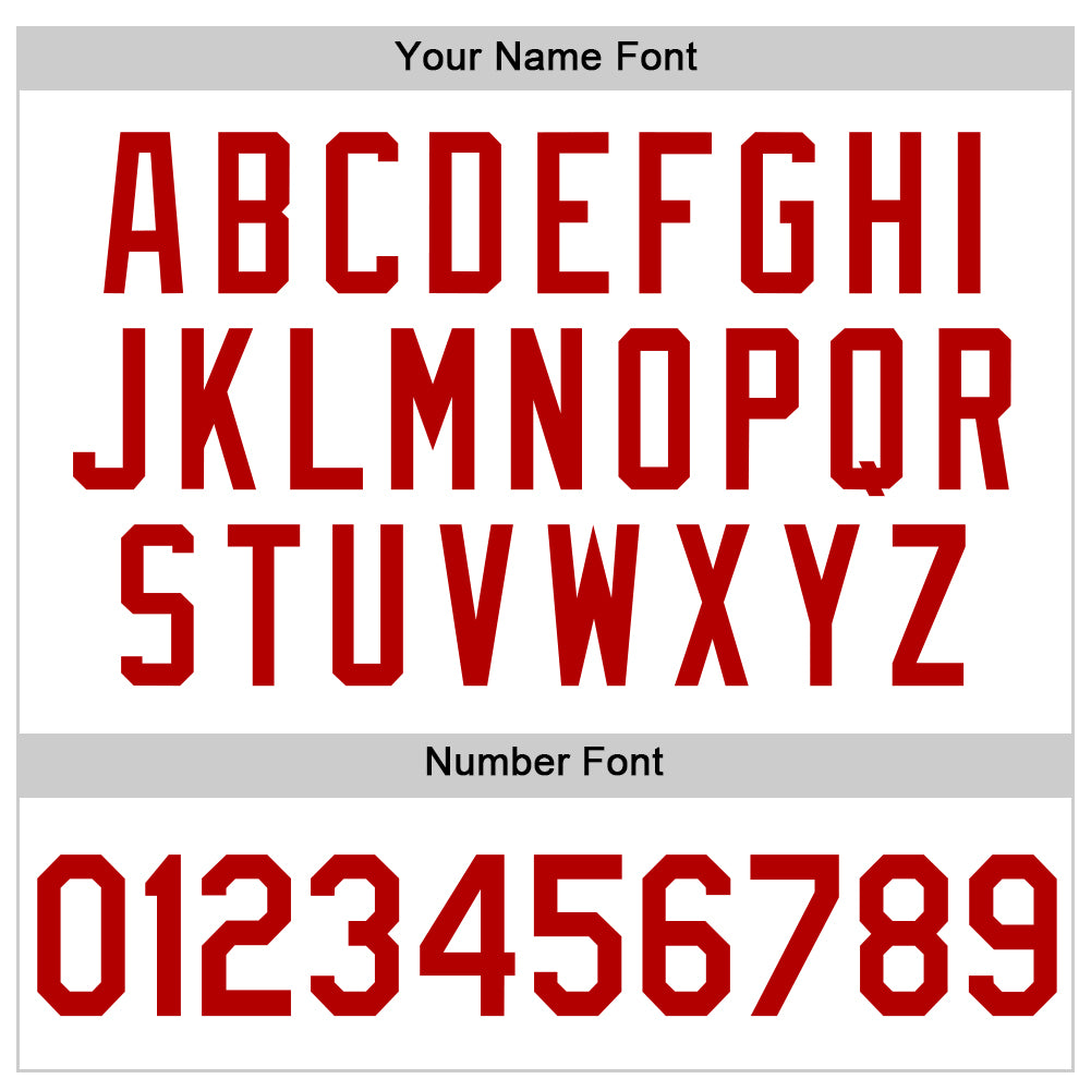 Custom White Red Authentic Throwback Basketball Jersey