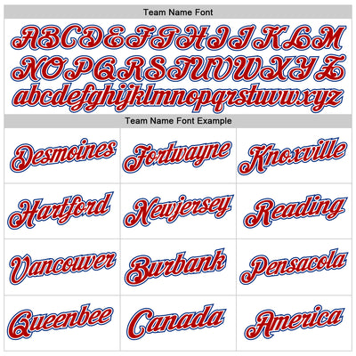 Custom White Red-Royal Authentic Throwback Basketball Jersey