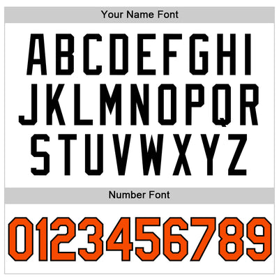 Custom White Orange-Black Authentic Throwback Basketball Jersey