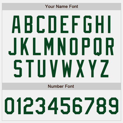 Custom White Green Authentic Baseball Jersey