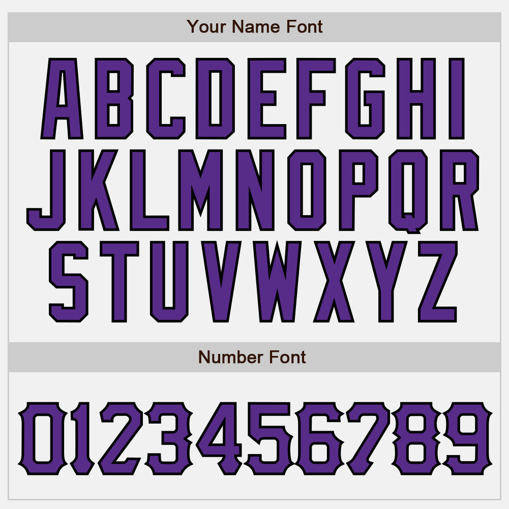 Custom White Purple-Black Authentic Baseball Jersey