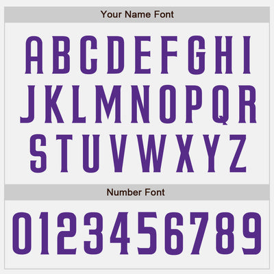 Custom White Purple Pinstripe Purple Authentic Baseball Jersey