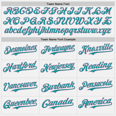 Custom White Teal Pinstripe Light Pink Authentic Baseball Jersey