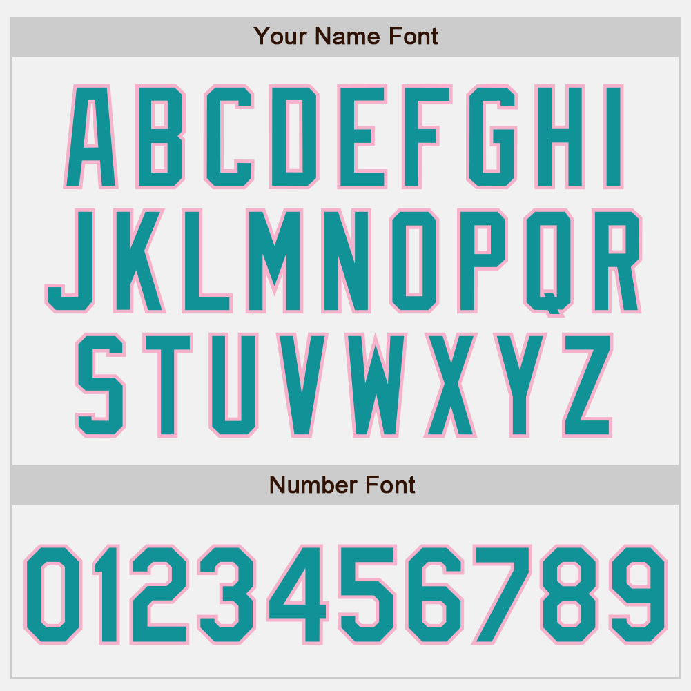 Custom White Teal Pinstripe Light Pink Authentic Baseball Jersey