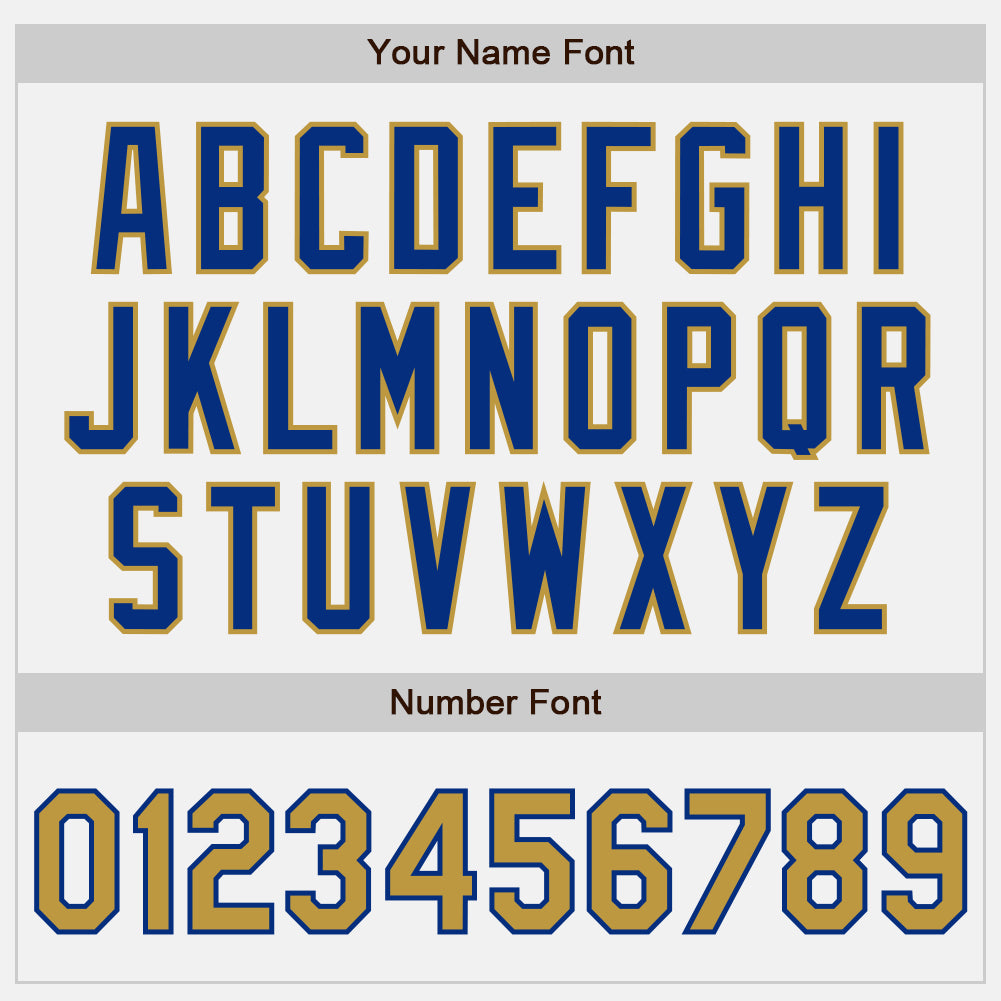 Custom White Royal Pinstripe Old Gold Authentic Baseball Jersey