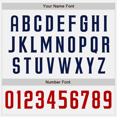 Custom White Navy Pinstripe Red Authentic Baseball Jersey