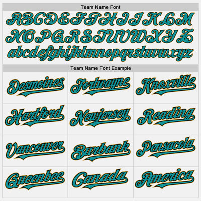 Custom White Teal Black-Old Gold Authentic Baseball Jersey