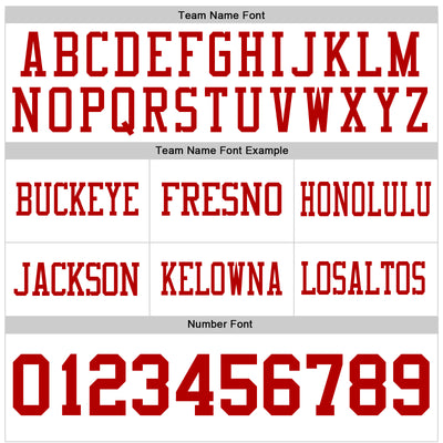 Custom White Red Authentic Football Jersey