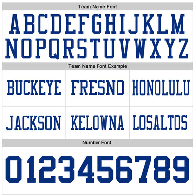 Custom White Royal Authentic Football Jersey