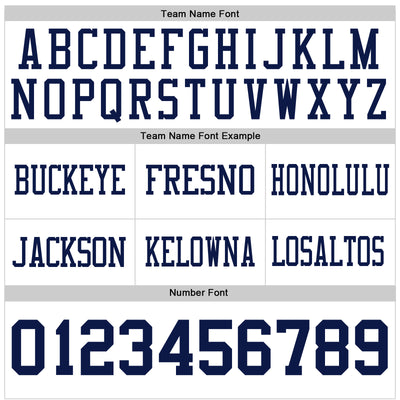 Custom White Navy Authentic Football Jersey