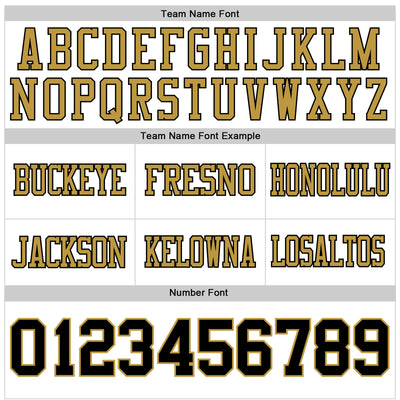 Custom White Black-Old Gold Authentic Football Jersey