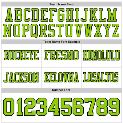 Custom White Neon Green-Black Authentic Football Jersey